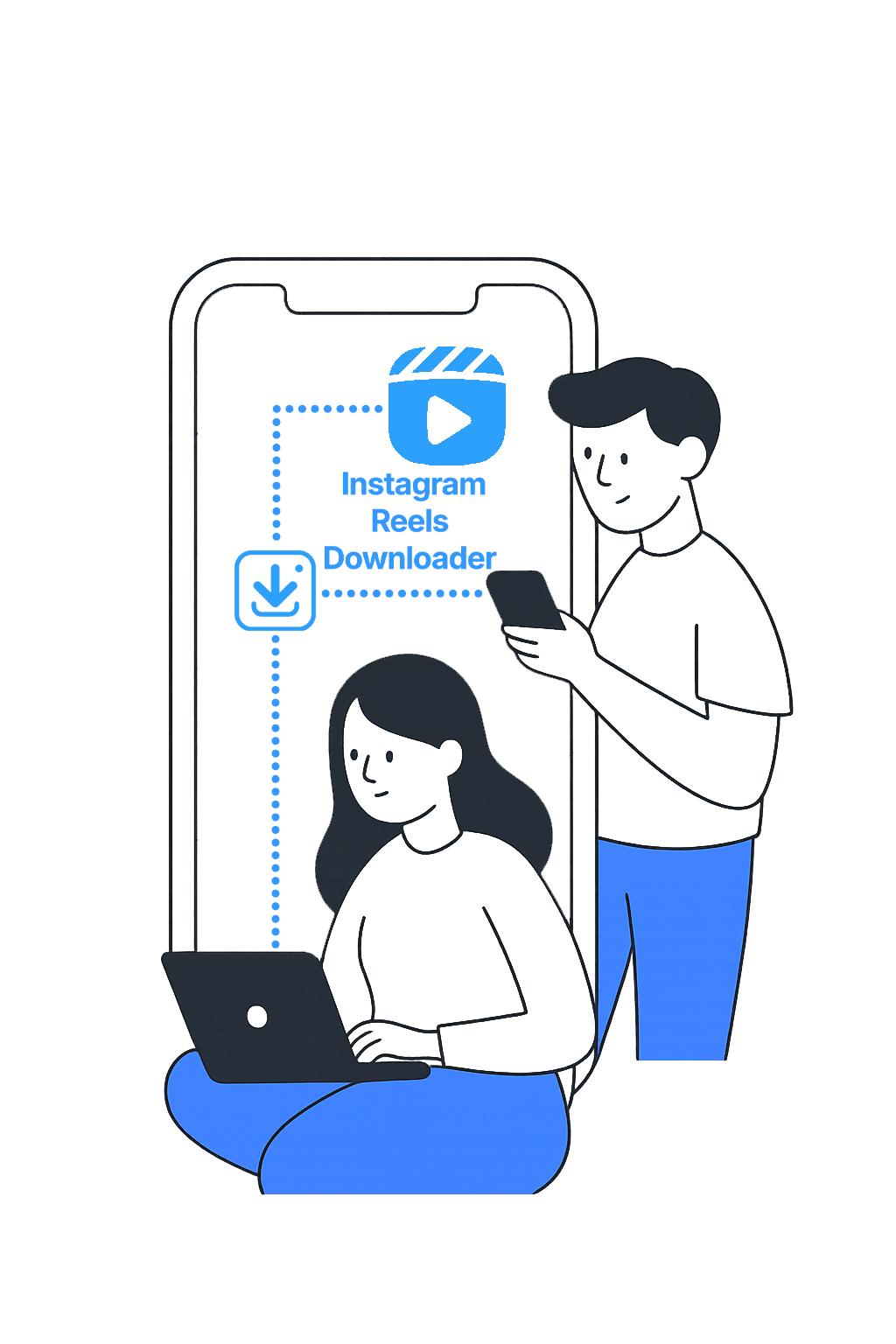 Download Instagram reels video with audio - Free IG reels saver